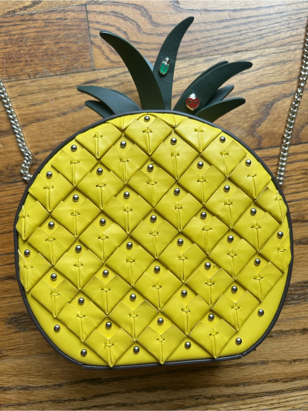 Kate Spade Pineapple Quilted Yellow Crossbody Bag - Playful Summer Style